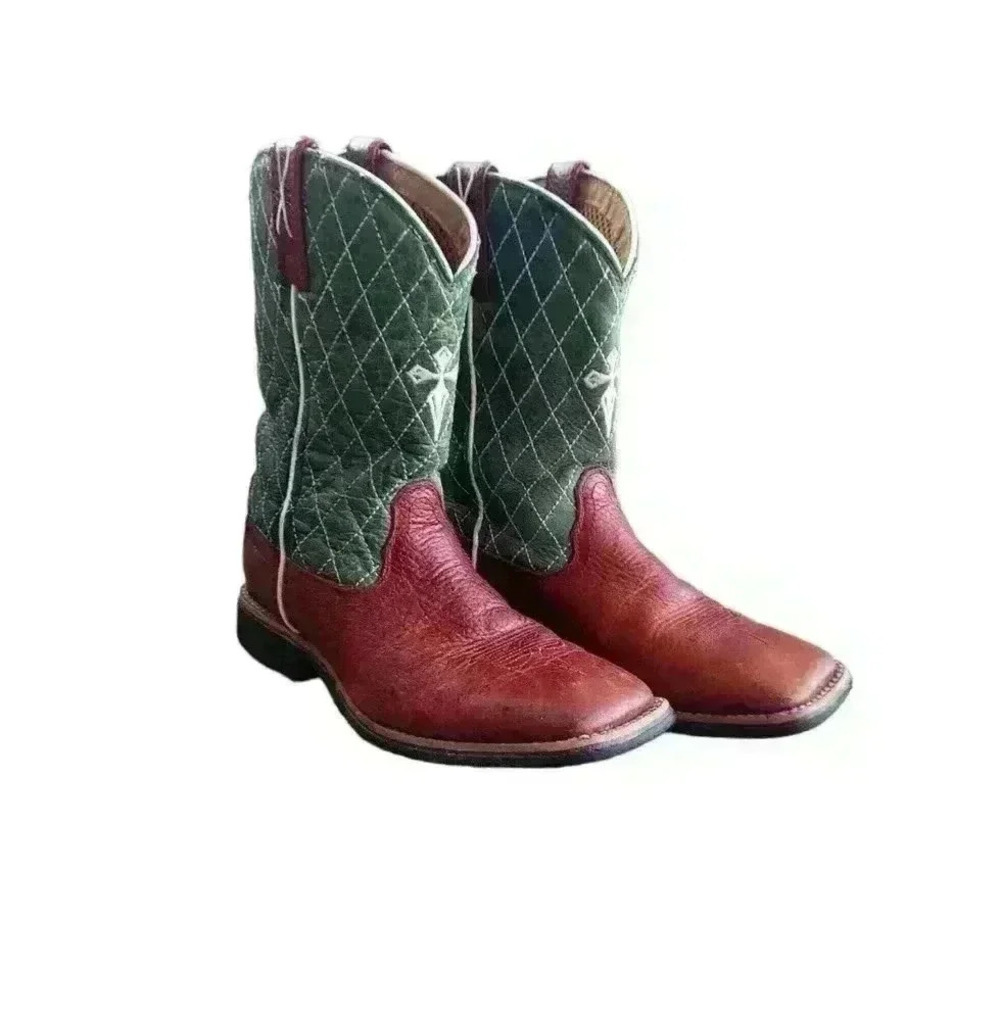 Twisted X brown and green cross